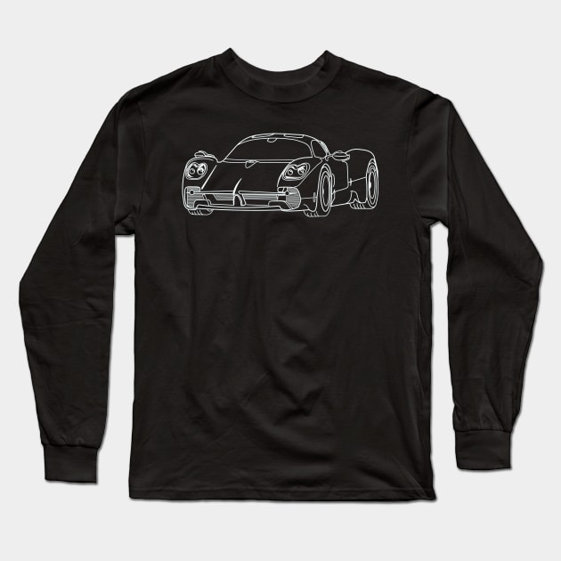 Pagani Utopia racecar Long Sleeve T-Shirt by Aurealis